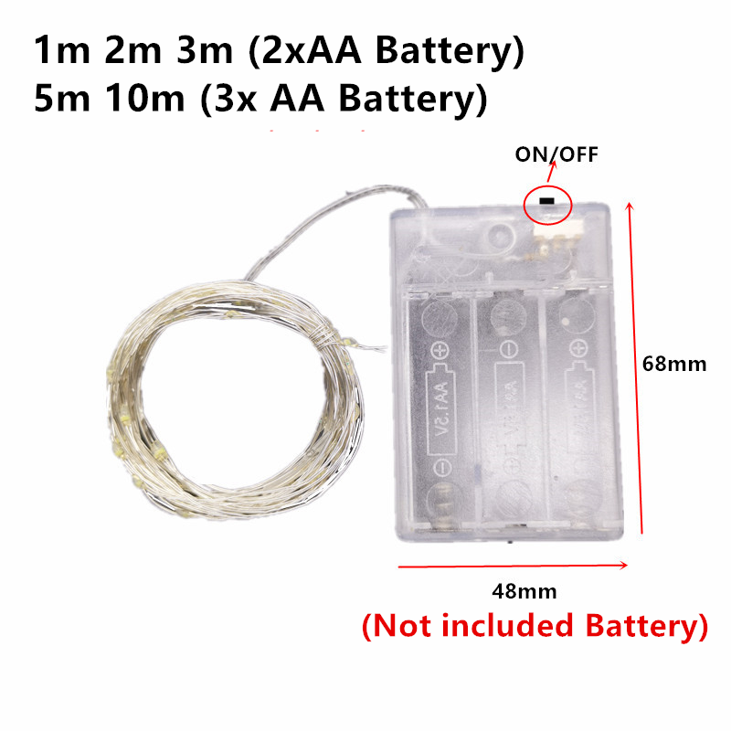 10M 5M 3M 2M Copper Wire LED T - Led Fairy String Lights recension och pris