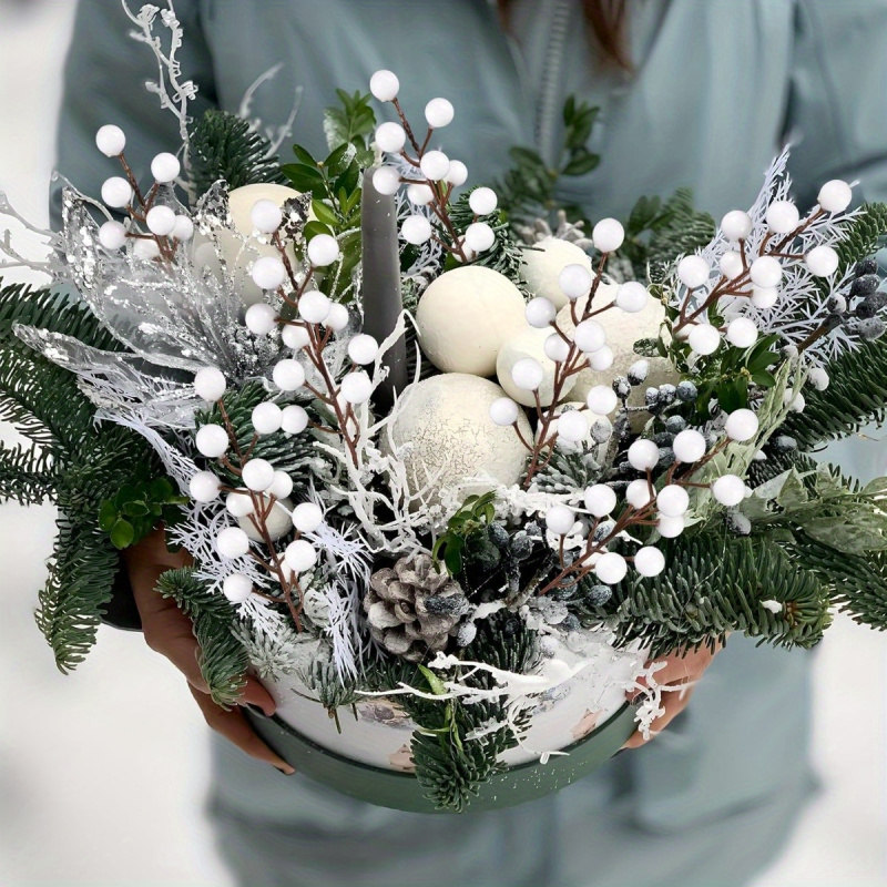 24pcs Artificial Flowers Berry - Christmas Tree Artificial recension och pris