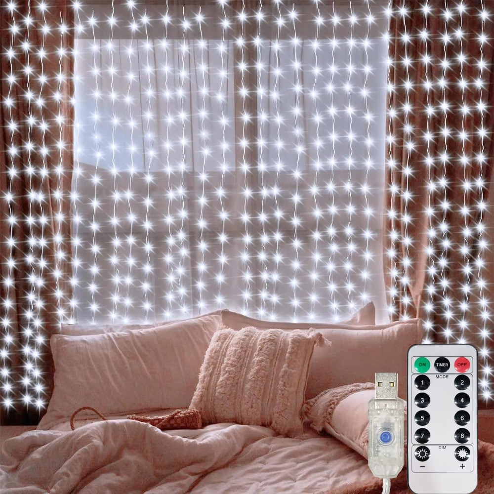 LED Curtain String Lights Garl - Led Fairy String Lights recension och pris